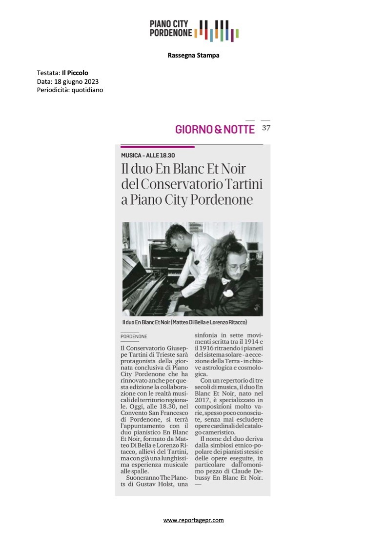 Press Piano City Pordenone 2024